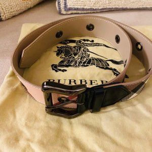 Authentic Burberry Novacheck Belt